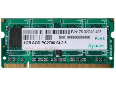 1GB SO DIMM 64*8, Apacer 78.02G49.403