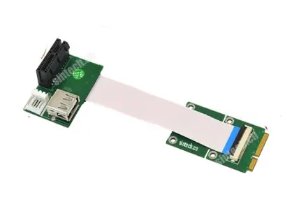 half-size MiniPCIe Riser Karte>PCIe x1