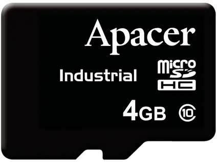 Apacer Industrial microSD SLC 4GB, -40~85°C (AP-MSD04GIHI-T)