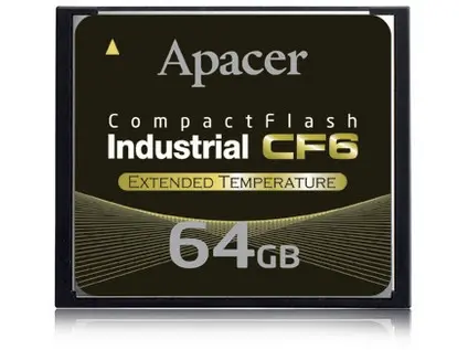 Apacer Industrial CF6 64GB, SLC, -40~85°C, AP-CF064GRANS-ETNRC