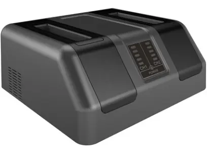 V110 External Dual Bay Main Battery Charger, GCMCE6