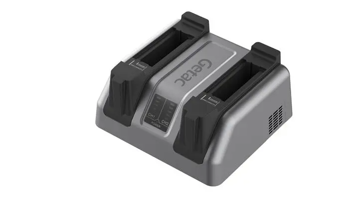 F110 External dual-bay main battery charger, GCMCEL
