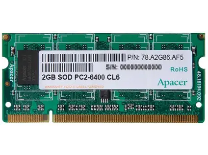 2GB DDR2-800 SO-DIMM APACER, 128x8 2R CL6, 78.A2G86.405