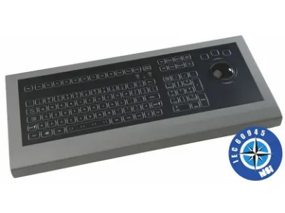 Klávesnice KSMX106S1USB-WLED s trackballem 50mm, desktopová