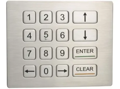 Numerická klávesnice IP65 K-TEK-B120KP-DWP, panelová