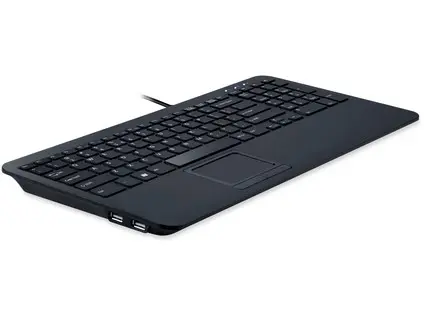 Klávesnice PERIBOARD-519 US/Touchpad, Black/USB/HUB