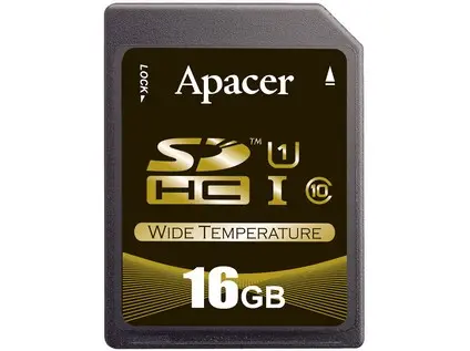 Apacer Industrial SD Card SLC 1GB, -40~85°C (AP-ISD01GIS2B-8T)