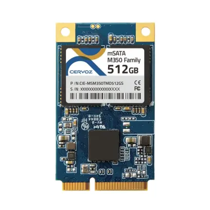 CERVOZ mSATA 128GB, M350,  -40 ~ 85°C, CIE-MSM350TLD128GW