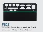 Cincoze FB02 - 4x RJ45 for DE-1002
