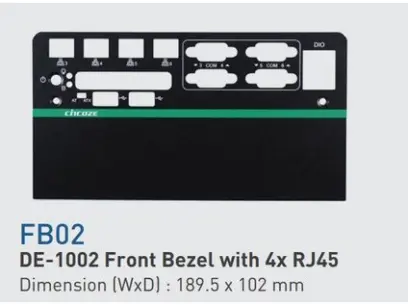 Cincoze FB02 - 4x RJ45 for DE-1002
