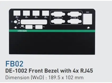 Cincoze FB02 - 4x RJ45 for DE-1002