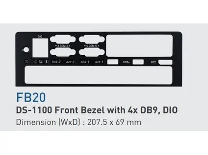 Cincoze FB20 - 4x DB9, Digital I/O for DS-1100