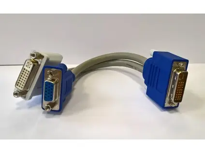 Cincoze kabelová rozdvojka - DVI-I(M) TO DVI-D(F) + VGA(F) Cable