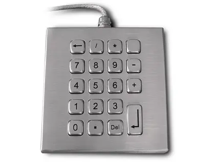 Numerická klávesnice IP67, K-TEK-A118KP-DWP, panelová