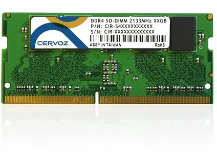CERVOZ 8GB DDR4 2133MHz  SO-DIMM 0~85°C, CIR-S4SUSR2108G