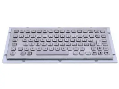 Klávesnice KB012, nerezová, US layout