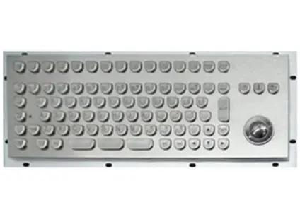 Klávesnice KB300, nerezová, US layout