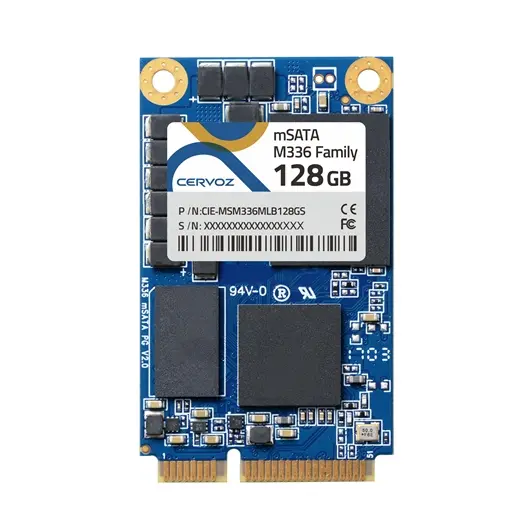 CERVOZ mSATA 64GB, M336 3DMLC Powerguard, 0 ~ 70°C, CIE-MSM336MLD064GS
