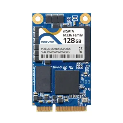 CERVOZ mSATA 32GB, M336 3DMLC Powerguard,-40~85°, CIE-MSM336MKD032GW