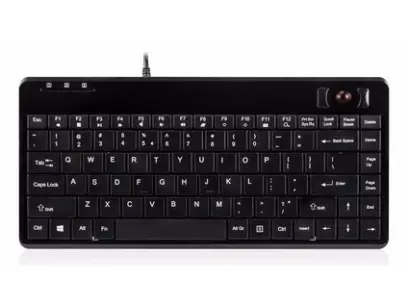 Klávesnice PERIBOARD-505H Plus,Trackball, HUB/BLACK/USB