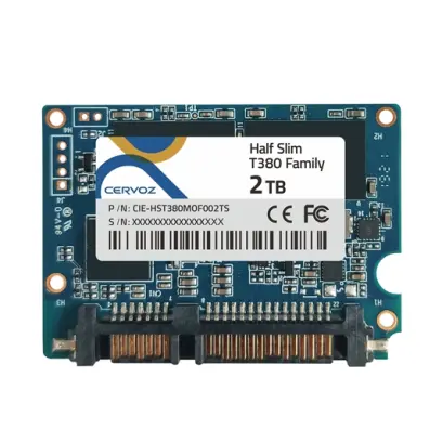 CERVOZ Industrial Half Slim Module T380 TLC 256GB, -40~85°C (CIE-HST380MMF256GW)