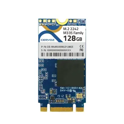 Cervoz Industrial M.2 2242 M335, 64GB MLC, -40~85°C, DDR3 DRAM buffer