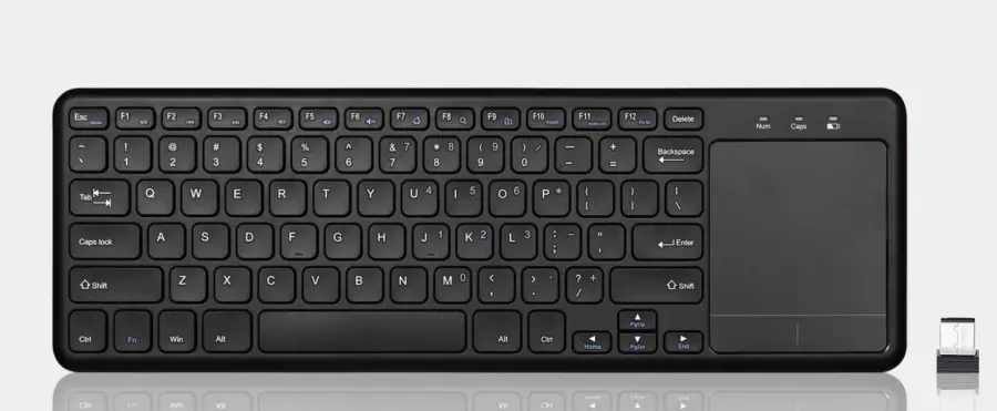 Klávesnice PERIBOARD-716III US/Touchpad, bezdrátová