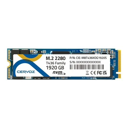 Cervoz Industrial M.2 2280 T436, 2TB TCL, -40 - 85°C, CIE-M8T436KOG1920W