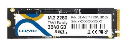 CERVOZ M.2 2280, 480GB, T441 TLC, 0~70°C, CIE-M8T441OMV480GS