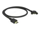 Kabel HDMI do záslepky - Cable HDMI-A male > HDMI-A female panel