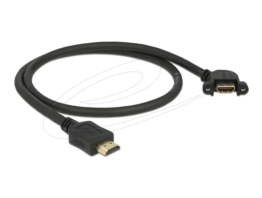 Kabel HDMI do záslepky - Cable HDMI-A male > HDMI-A female panel