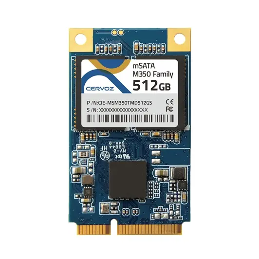 CERVOZ mSATA 256GB, M350 MLC industrial, 0~70°C, CIE-MSM350TLD256GS