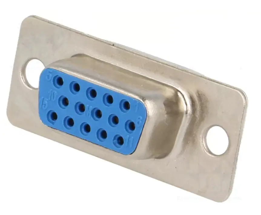 D-Sub HD; PIN: 15; zástrčka; zásuvka; na kabel; přímý; pájení; 5A