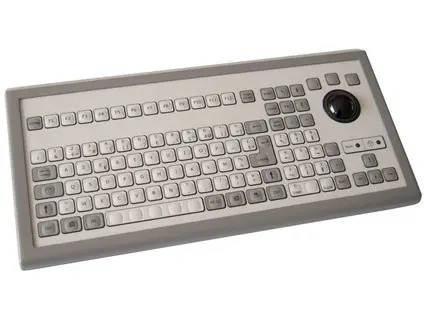 Klávesnice KBMT106S membránová s trackballm 38mm, desktopová