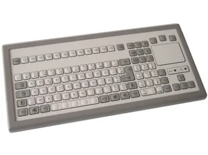 Klávesnice KBSP106S membránová s touchpadem, desktop, IP65