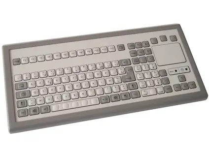 Klávesnice KBSP106S membránová s touchpadem, desktop, IP65