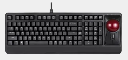 Klávesnice PERIBOARD-522,Trackball 55 MM, USB, US layout